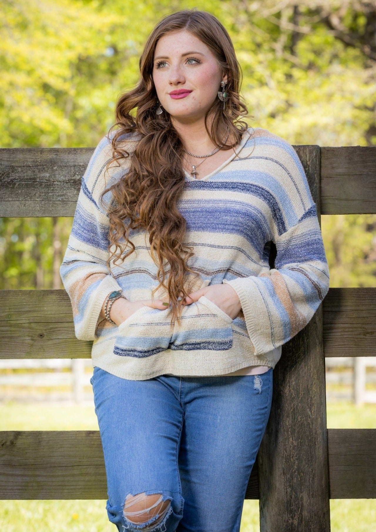 Houston Striped Hoodie