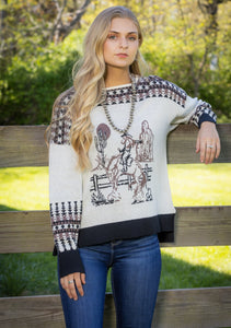 Calamity Jane Printed Sweater