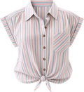 Sunset Stripe Tie Shirt