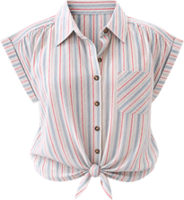 Sunset Stripe Tie Shirt
