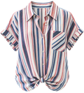 Americana Trail Stripe Tie Shirt