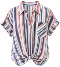 Americana Trail Stripe Tie Shirt