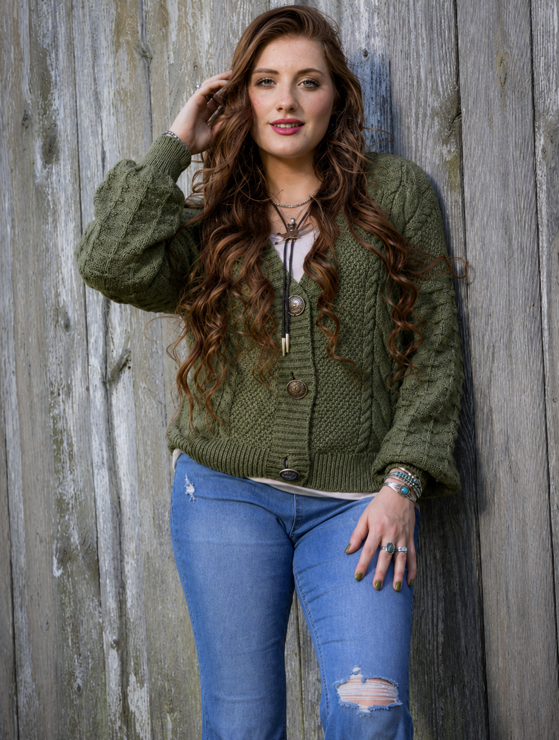 Roper Cabochon Cardigan