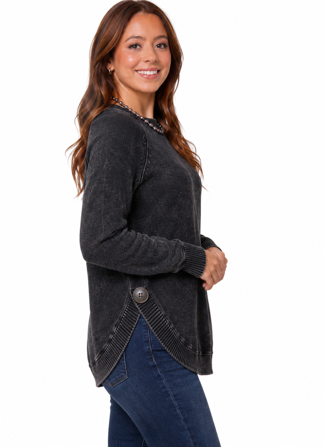 The Charlotte Garment Dyed Sweater