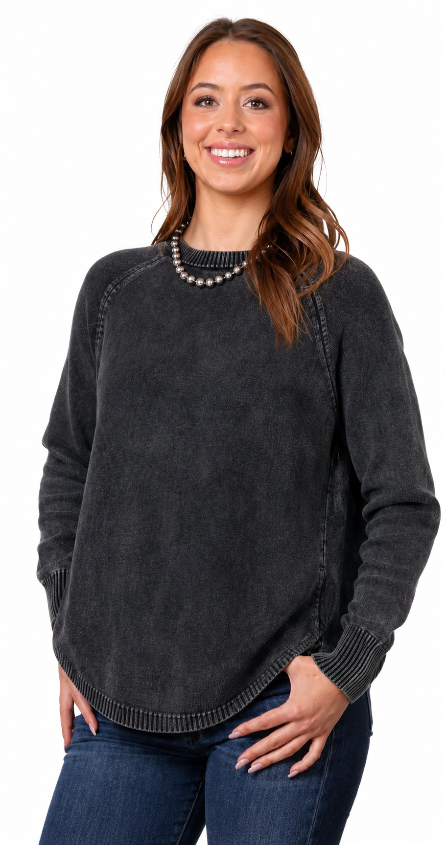 The Charlotte Garment Dyed Sweater