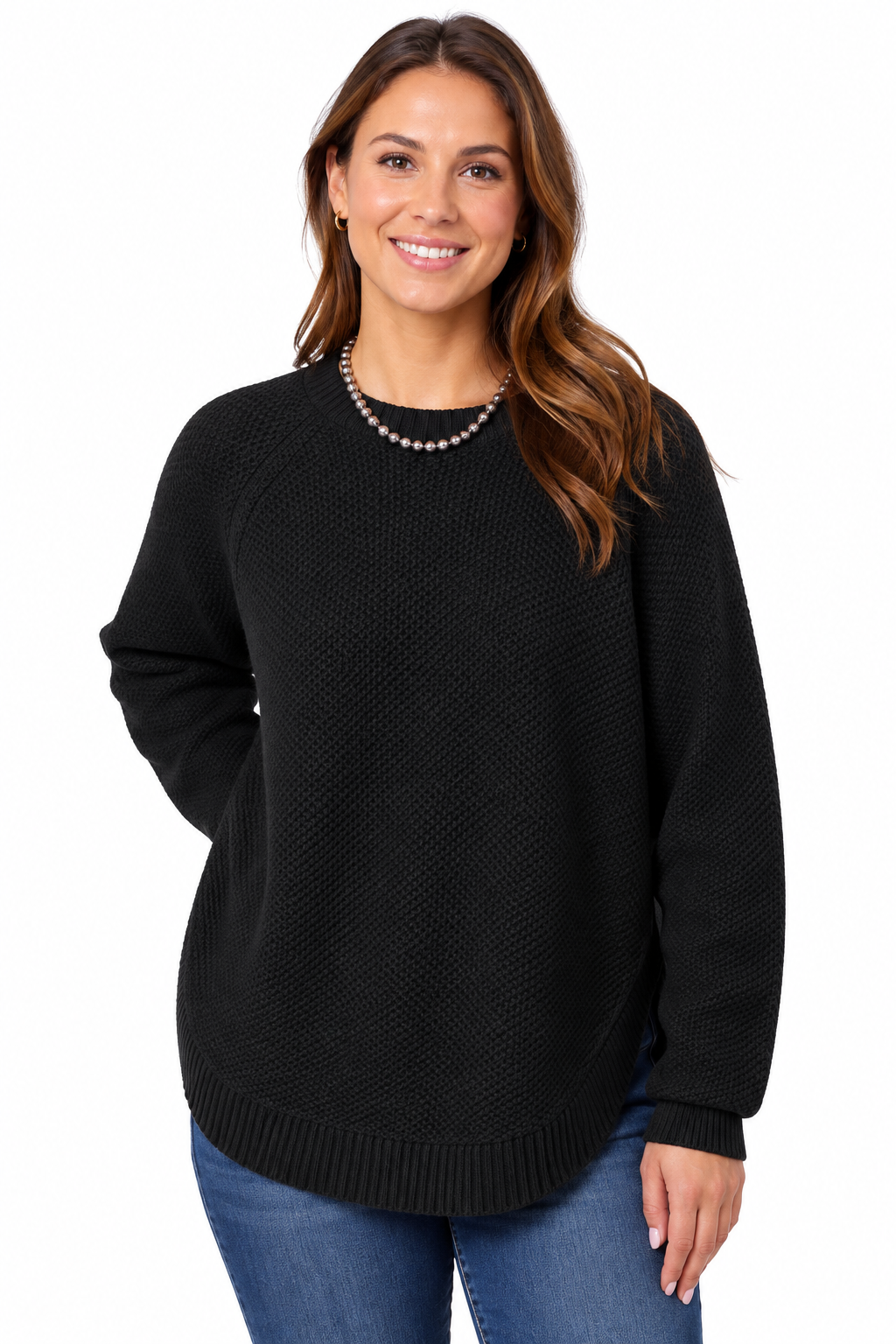 The Caroline Round Bottom Sweater