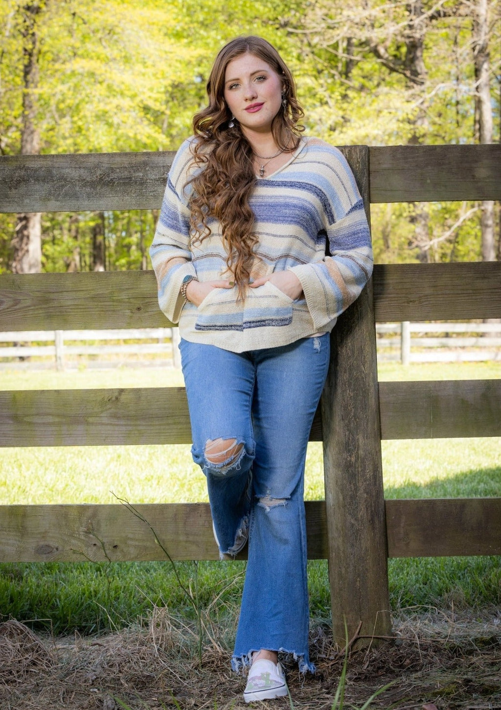 Houston Striped Hoodie