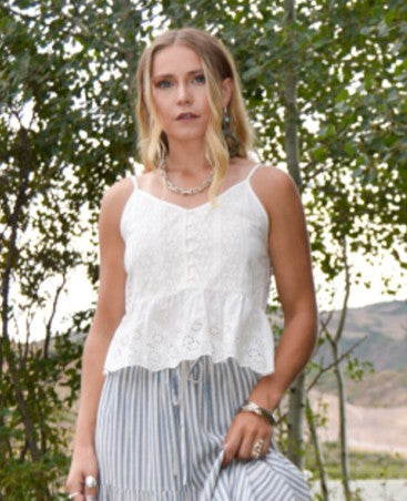 The Eyelet Peplum