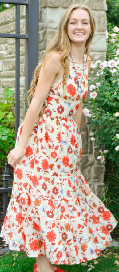 white christmas dresses Rye Cotton Canvas Dress in Natural 1 main image 0