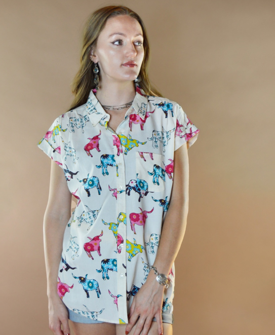 The Arty Longhorn Floral