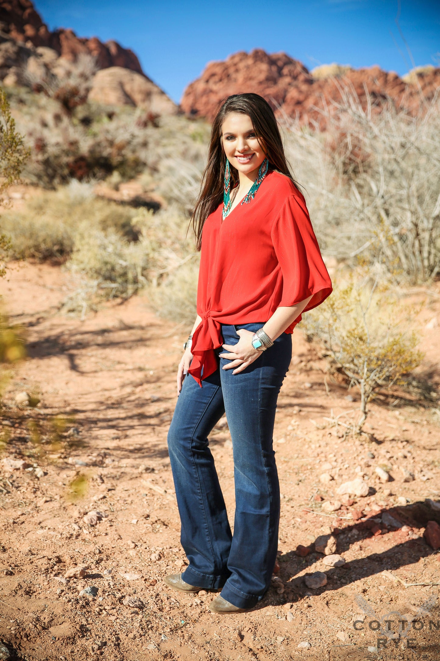 Kelci Tied Top