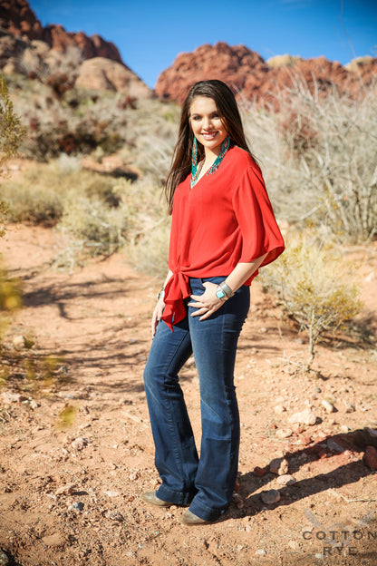 Kelci Tied Top
